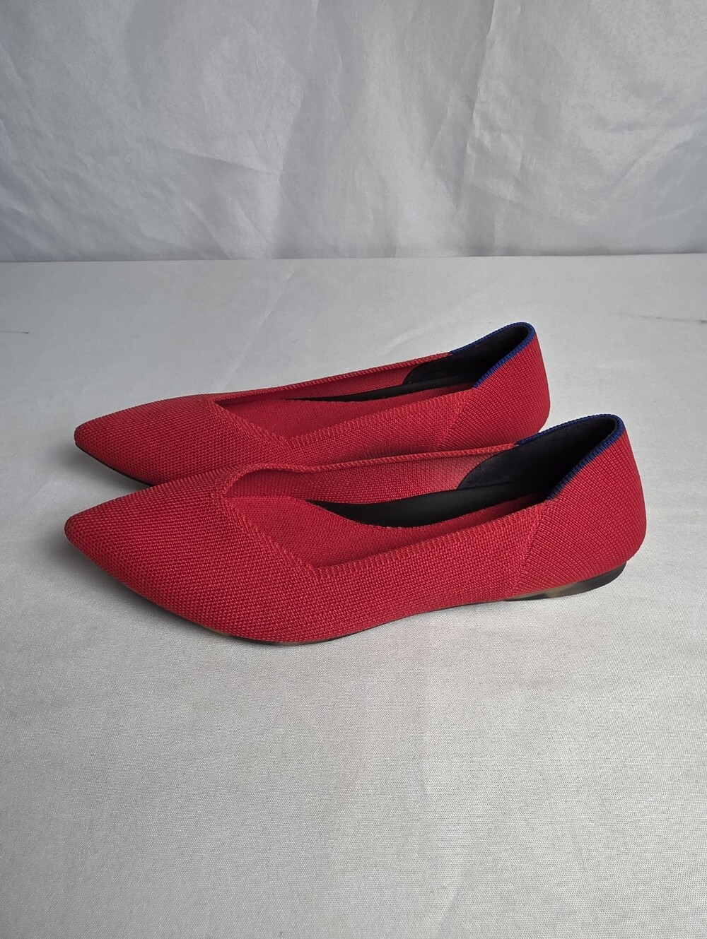 Rothy's The Point Red Flats Women's Size 8 - Picture 3 of 7